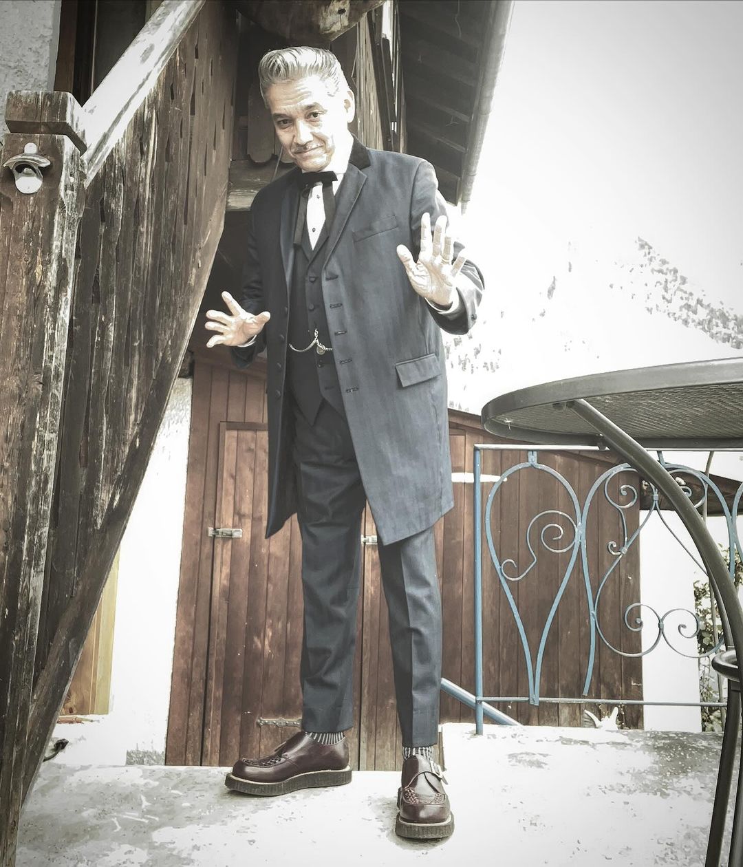 Sasha wearing his custom Made-to-Measure shoes