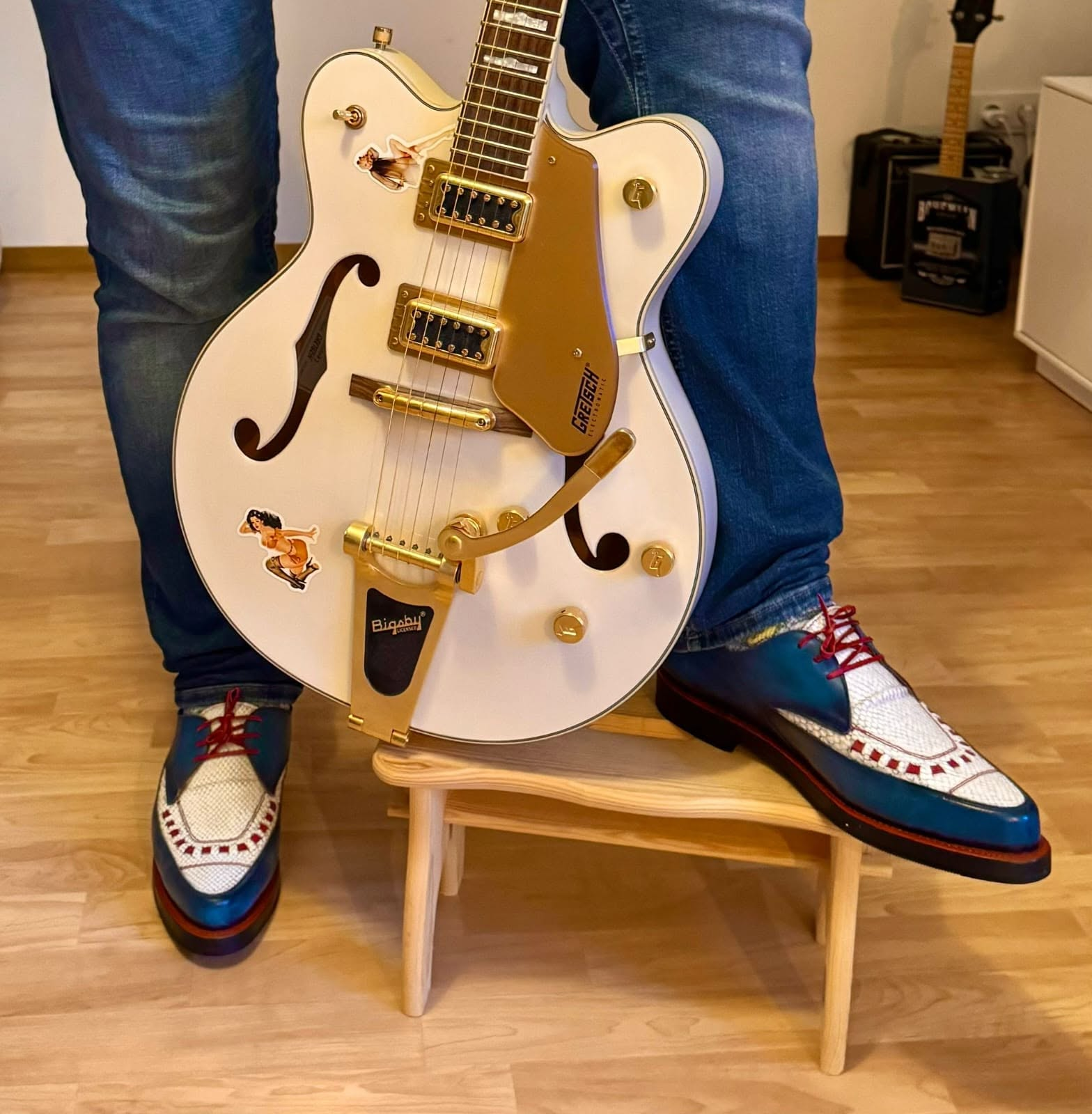 Patrick from Germany with his custom creepers