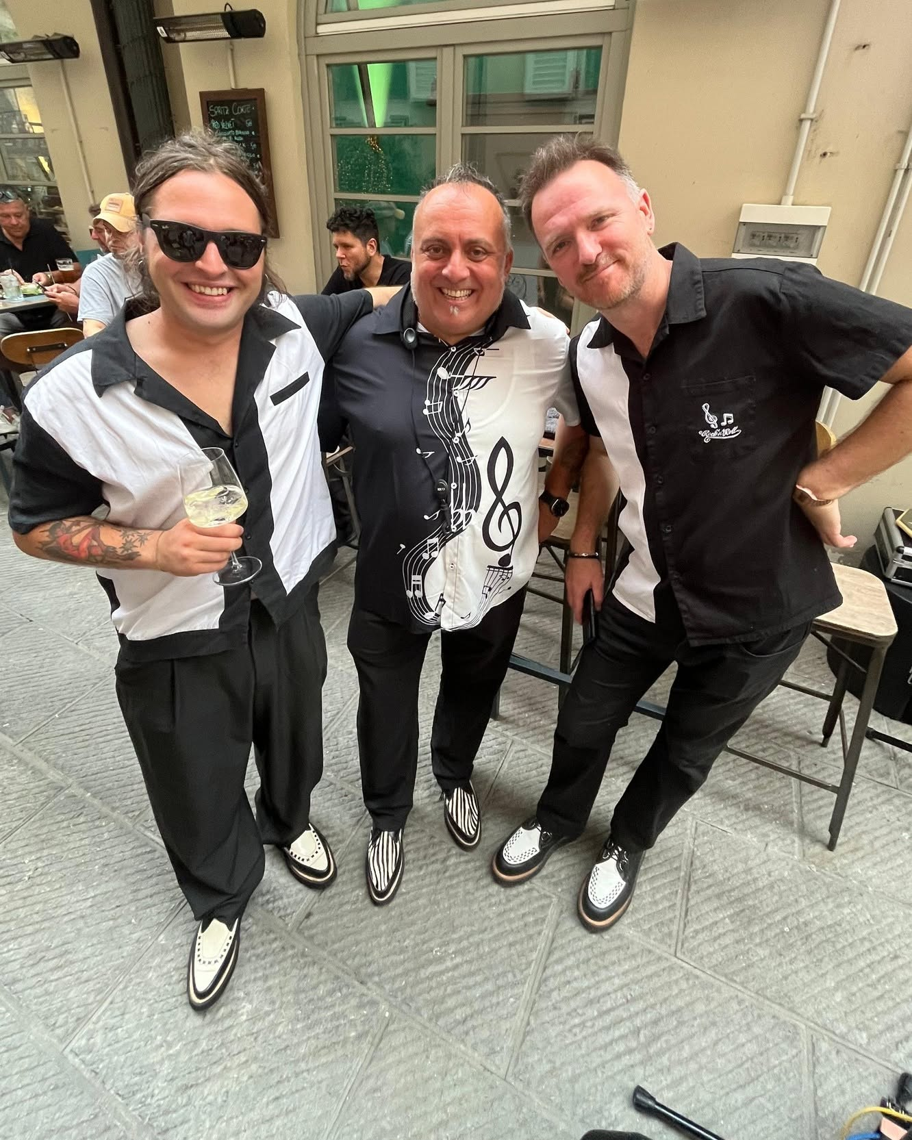 Jay Angelo and Francesco from Italy wearing custom MTM creepers
