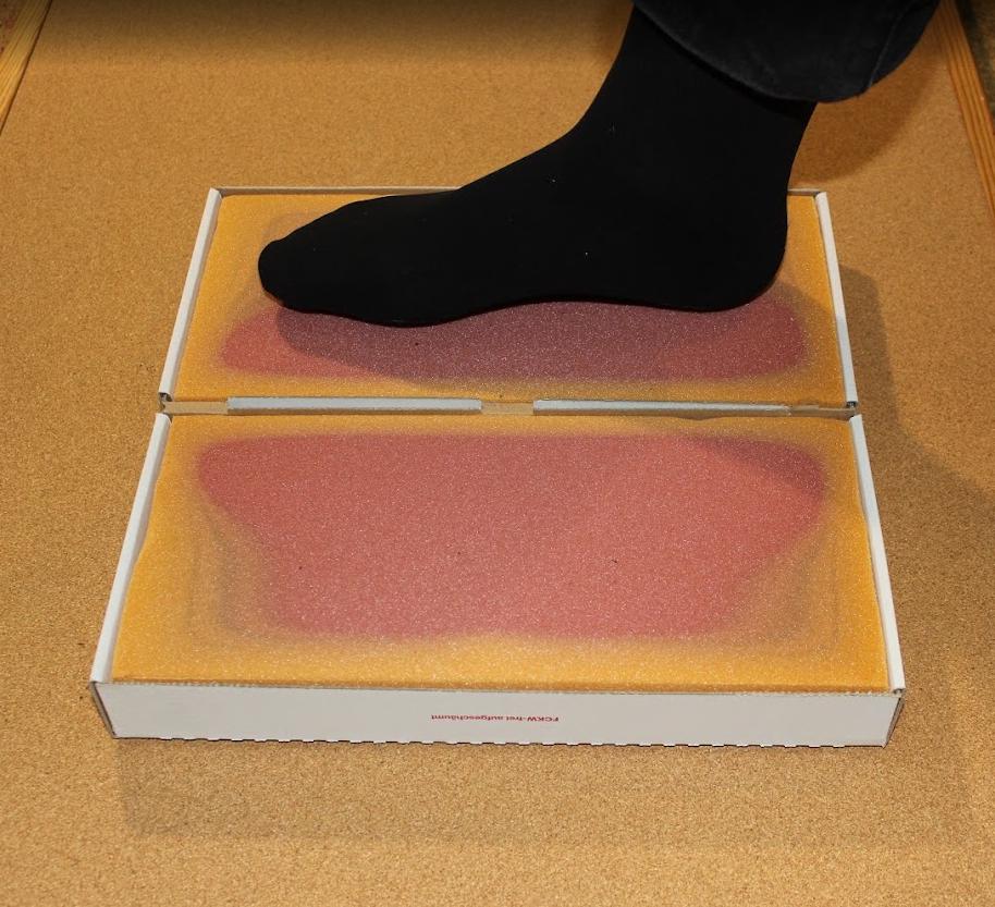 Prise d’empreintes du pied à domicile pour un projet Made to Measure